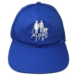 Hit Baseball Cap Blue Strapback OS Hat ALBRC Embroidered Braille Guide Dog